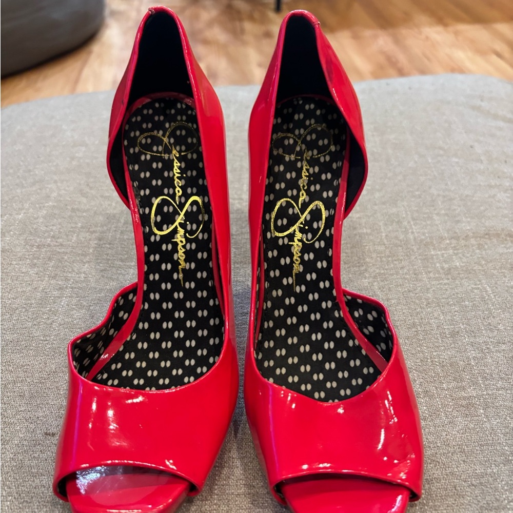 Jessica Simpson hot pink Peep Toe Heels